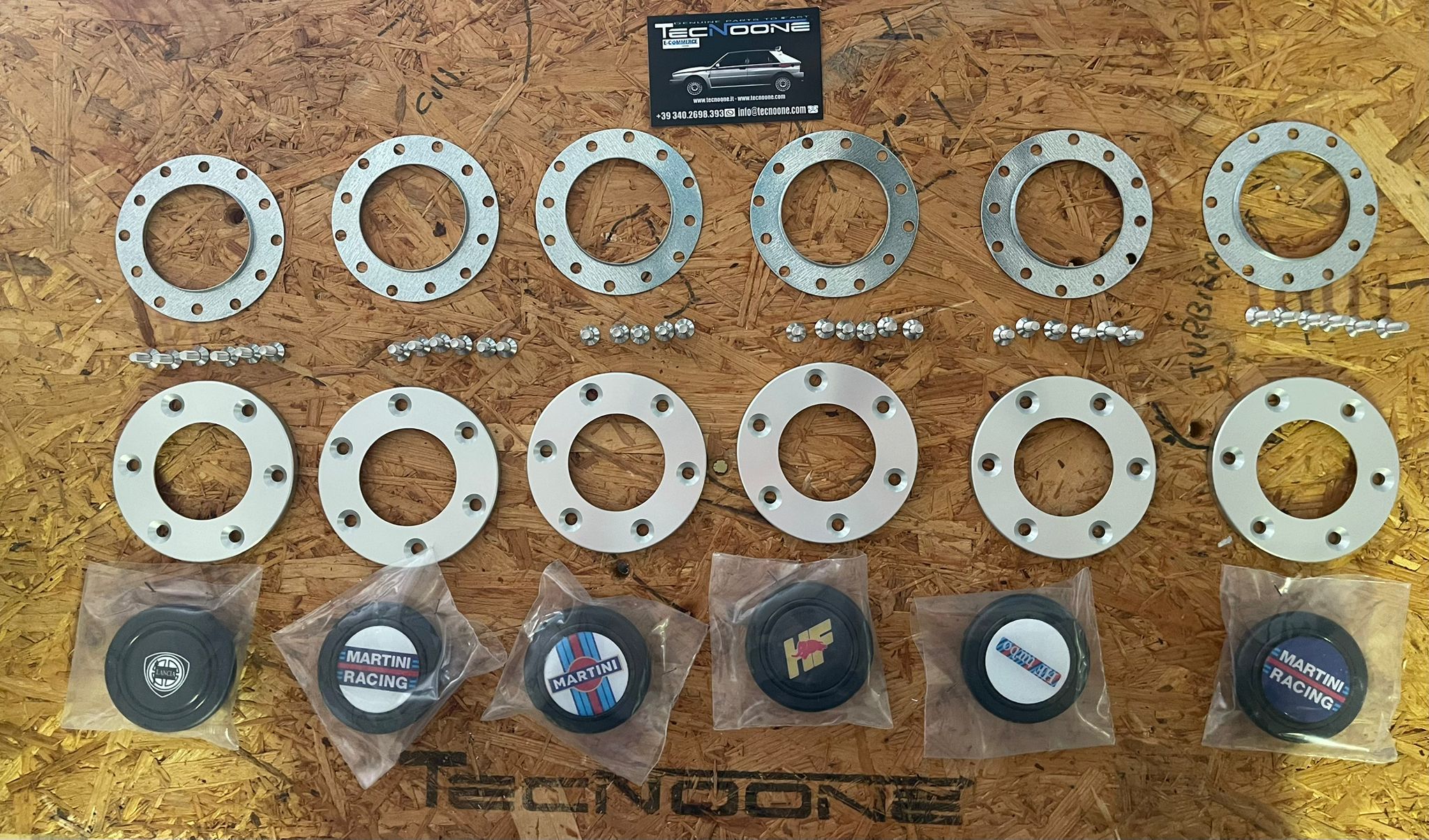 pulsante ghiera KIT clacson volante lancia delta